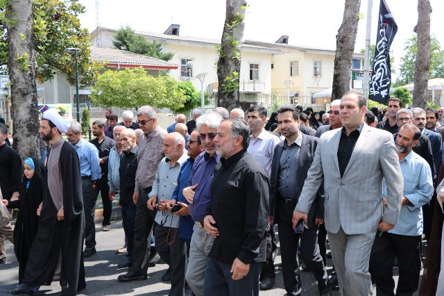 حضور دکتر مسعود کاظمی شهردار لاهیجان در راهپیمایی روز قدس 